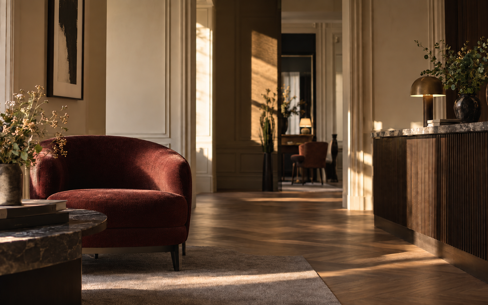 Visuel d’ambiance hôtelier conceptuel et non contractuel pour Hôtel Les Berges